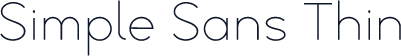 Simple Sans Thin