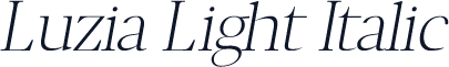 Luzia Light Italic