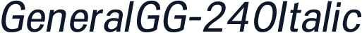 GeneralGG-240Italic