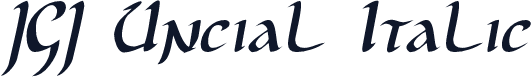 JGJ Uncial Italic