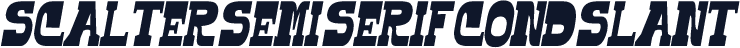 Scalter Semi Serif Cond Slant