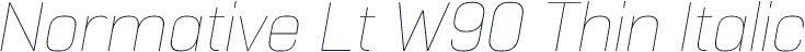 Normative Lt W90 Thin Italic
