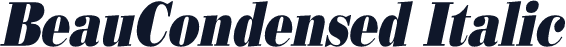 BeauCondensed Italic