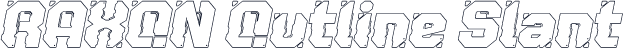RAXON Outline Slant