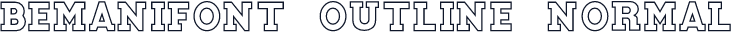 BemaniFont Outline Normal