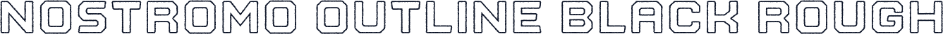 Nostromo Outline Black Rough