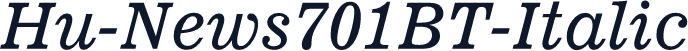 Hu-News701BT-Italic
