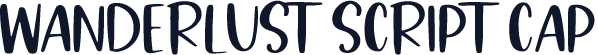Wanderlust Script CAP