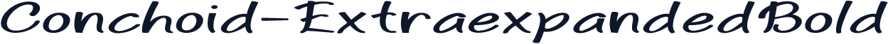 Conchoid-ExtraexpandedBold