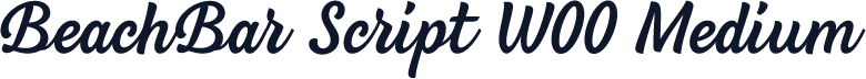 BeachBar Script W00 Medium