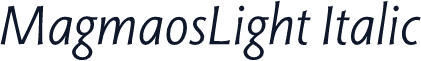 MagmaosLight Italic