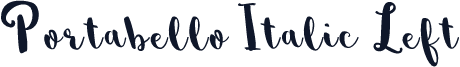 Portabello Italic Left