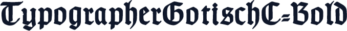 TypographerGotischC-Bold