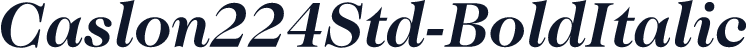 Caslon224Std-BoldItalic