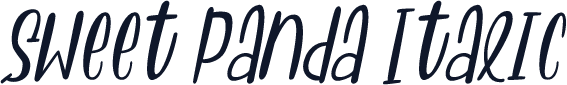 Sweet Panda Italic