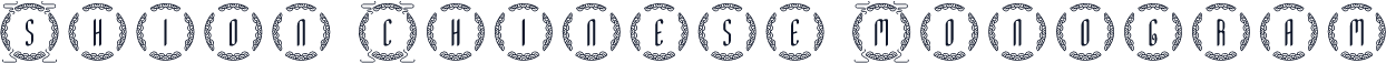 Shion Chinese Monogram