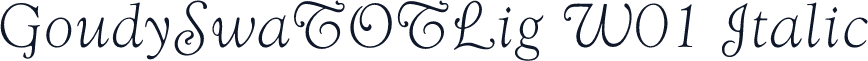 GoudySwaTOTLig W01 Italic