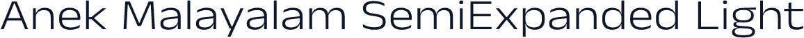 Anek Malayalam SemiExpanded Light