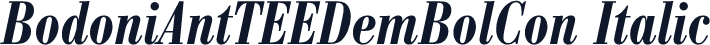BodoniAntTEEDemBolCon Italic