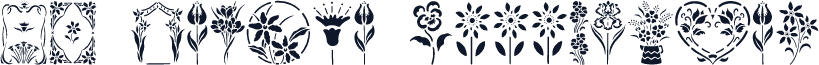 GE Floral Stencils