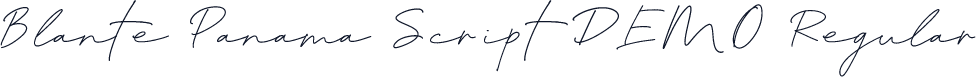 Blante Panama Script DEMO Regular