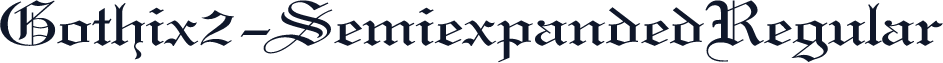 Gothix2-SemiexpandedRegular