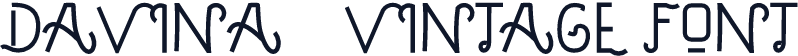 DAVINA - VINTAGE FONT