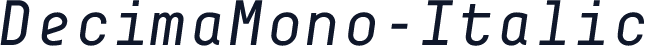 DecimaMono-Italic