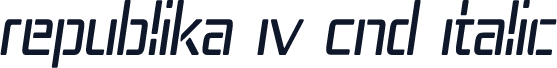 Republika IV Cnd Italic