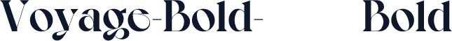 Voyage-Bold-收费字体 Bold