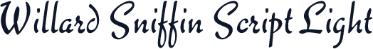 Willard Sniffin Script Light
