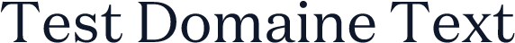 Test Domaine Text