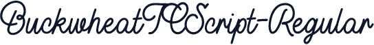 BuckwheatTCScript-Regular
