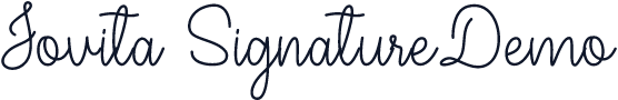 Jovita SignatureDemo