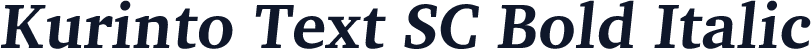 Kurinto Text SC Bold Italic