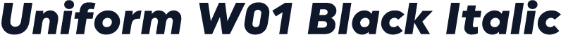 Uniform W01 Black Italic