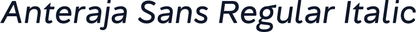 Anteraja Sans Regular Italic