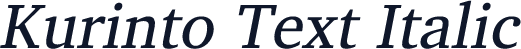 Kurinto Text Italic