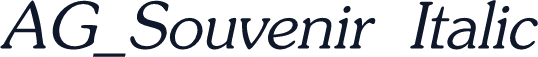 AG_Souvenir Italic
