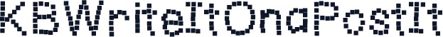 KBWriteItOnaPostIt