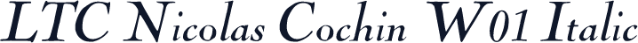 LTC Nicolas Cochin W01 Italic