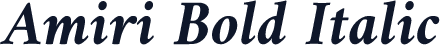 Amiri Bold Italic