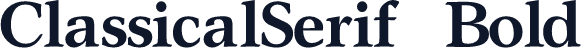 ClassicalSerif Bold