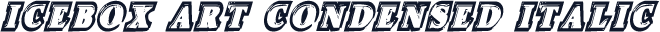 Icebox Art Condensed Italic