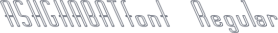 ASHGHABATfont Regular
