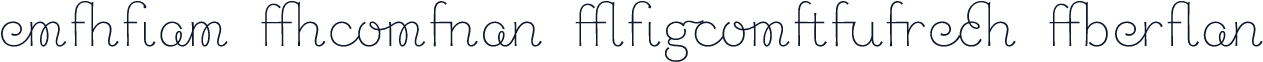 Chic Hand Ligatures Bold