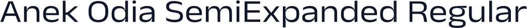 Anek Odia SemiExpanded Regular