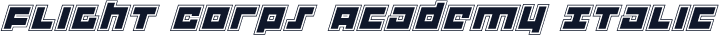 Flight Corps Academy Italic