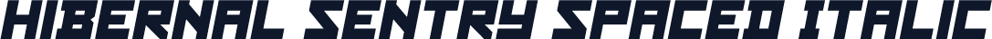 Hibernal Sentry Spaced Italic