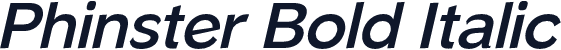 Phinster Bold Italic